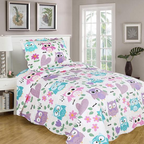Melhores coruja quilts imagens menina conjuntos de roupa de cama completa