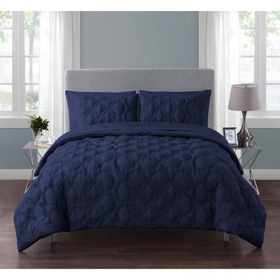 Embossed 7-Piece Bed-in-a-Bag with Sheet Set